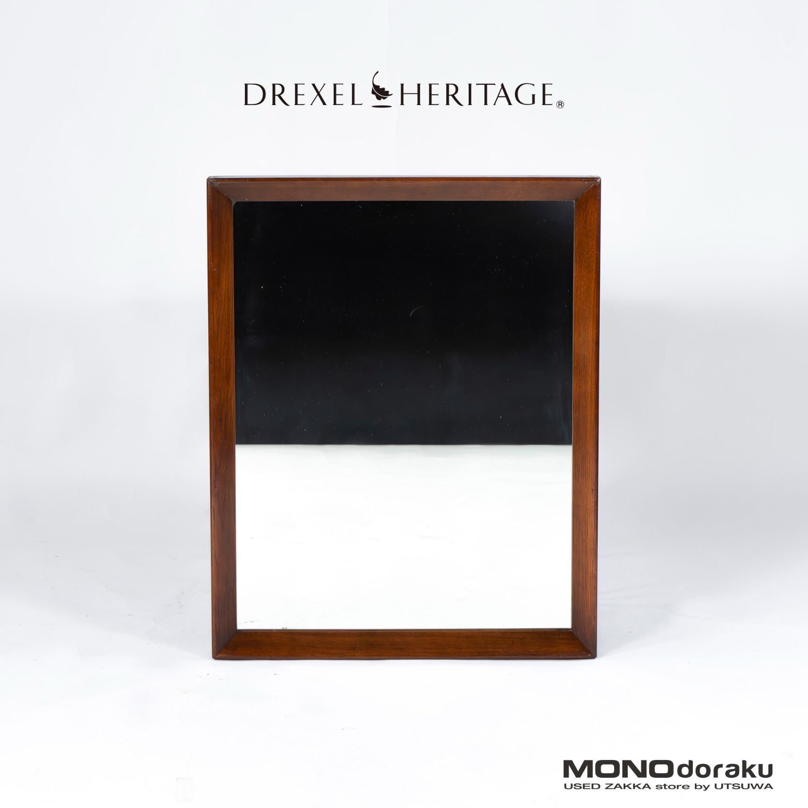 ヴィンテージ*USA ドレクセルヘリテイジ*無垢材 ウッド ウォールミラー
