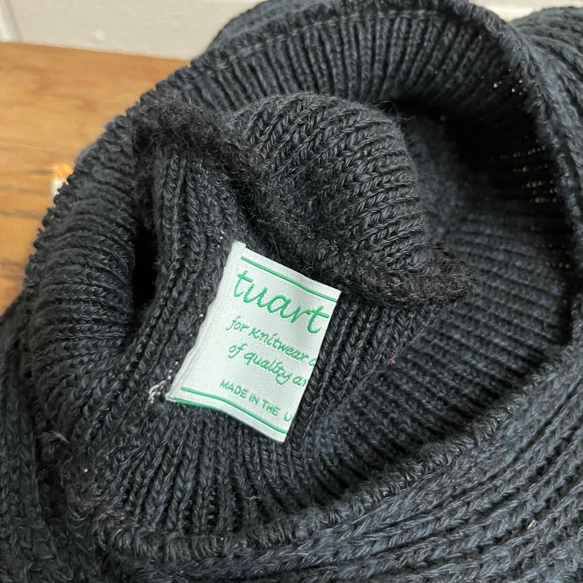 新品 英国製 Stuart Austin ニット帽  サマーニット リネン 麻 新品 英国製 Stuart Austin スチュアートオースティン クラッシュ