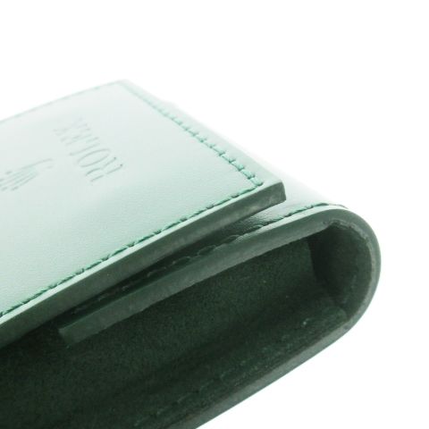  ロレックス ROLEX 腕時計ケース 携帯用 保管用 レザー 革 スエード ロゴ型押し 緑 グリーン CK 30 GY 11 その他 トップス