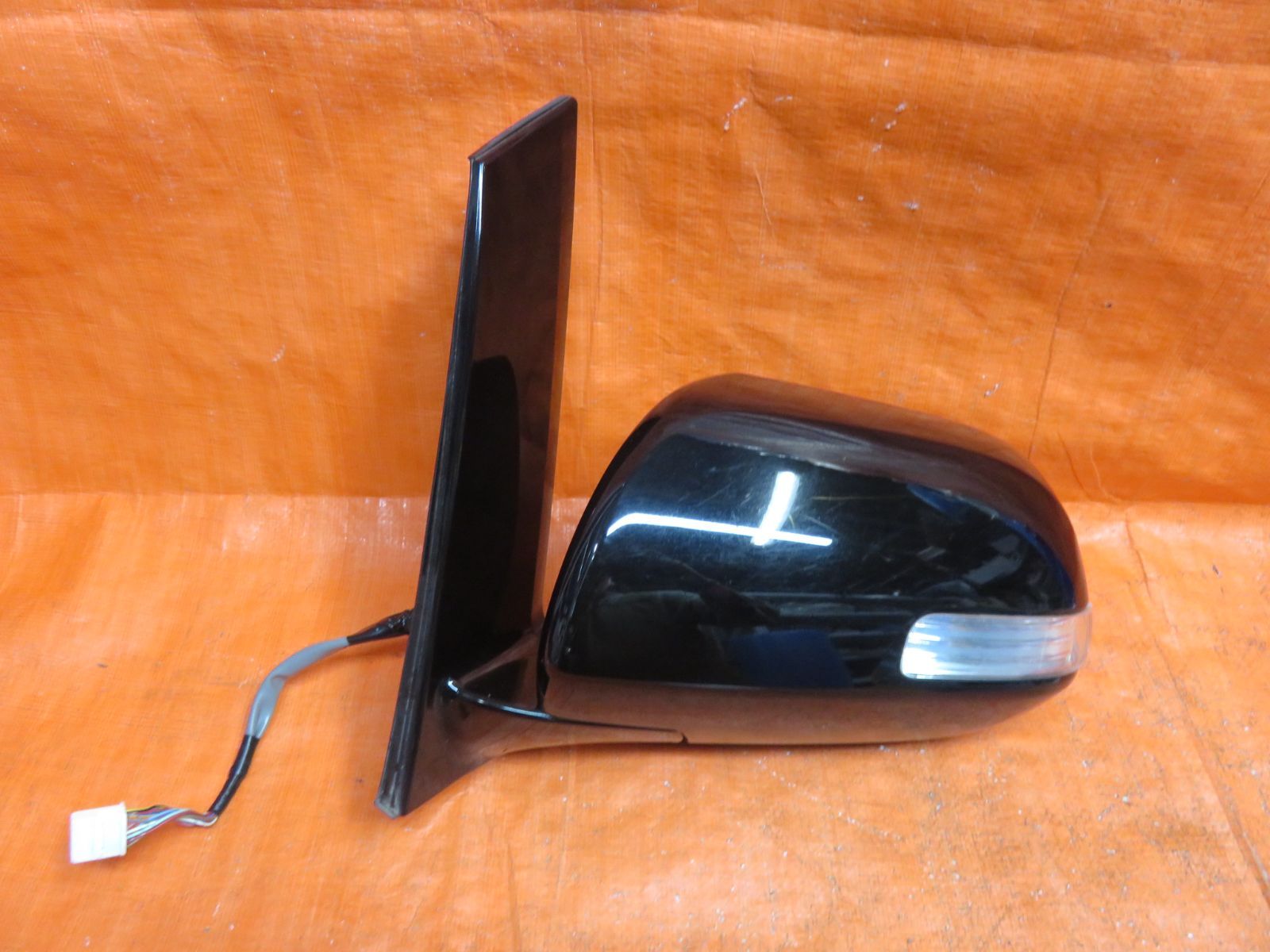 LA4263* ヴェルファイア GGH20W|前期 左 ドアミラー|助手席 サイドミラー|純正 黒202 ブラック|ANH20W ANH25W GGH25W アルファード