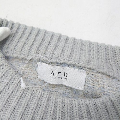 ◇ ⊇ ADAM ET ROPE アダムエロペ ミドルゲージ 長袖 ニット