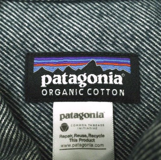 PATAGONIA パタゴニア 12AW M's Fjord Flannel Shirt メンズフィヨルドフランネルシャツ 53947 S  FHG(ネイビー) 長袖 オーガニックコットン トップス g16308