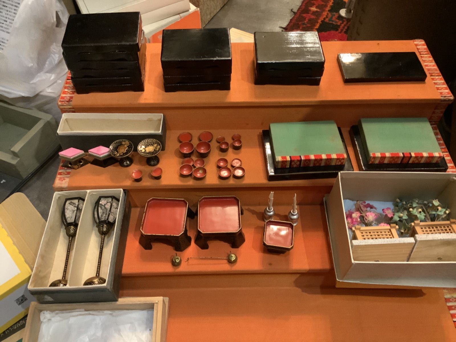 古道具】アンティーク 昭和 レトロ 昭和20年代 木目込み雛 雛人形 雛