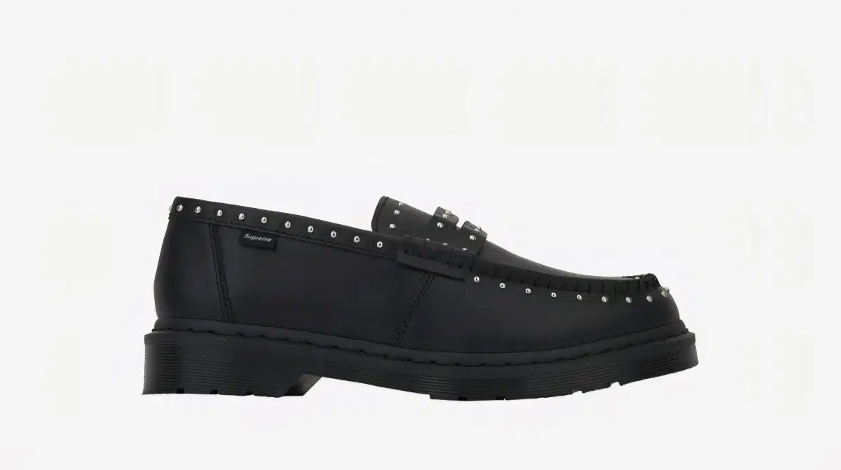 DR. MARTENS ドクターマーチン x Supreme シュプリーム スタッズ フェントン ローファー 黒 ー 25SS