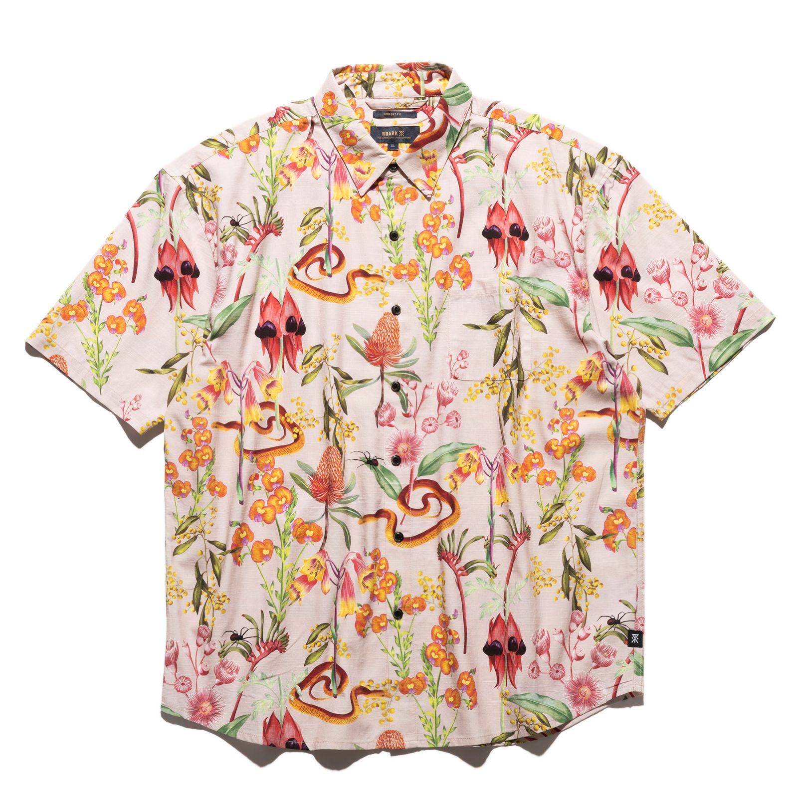 ROARK REVIVAL BUSH BLOOM JOURNEY SS DUSTY VIOLET ロアークリバイバル ブッシュブルームジャーニーSS 半袖 カジュアルシャツ