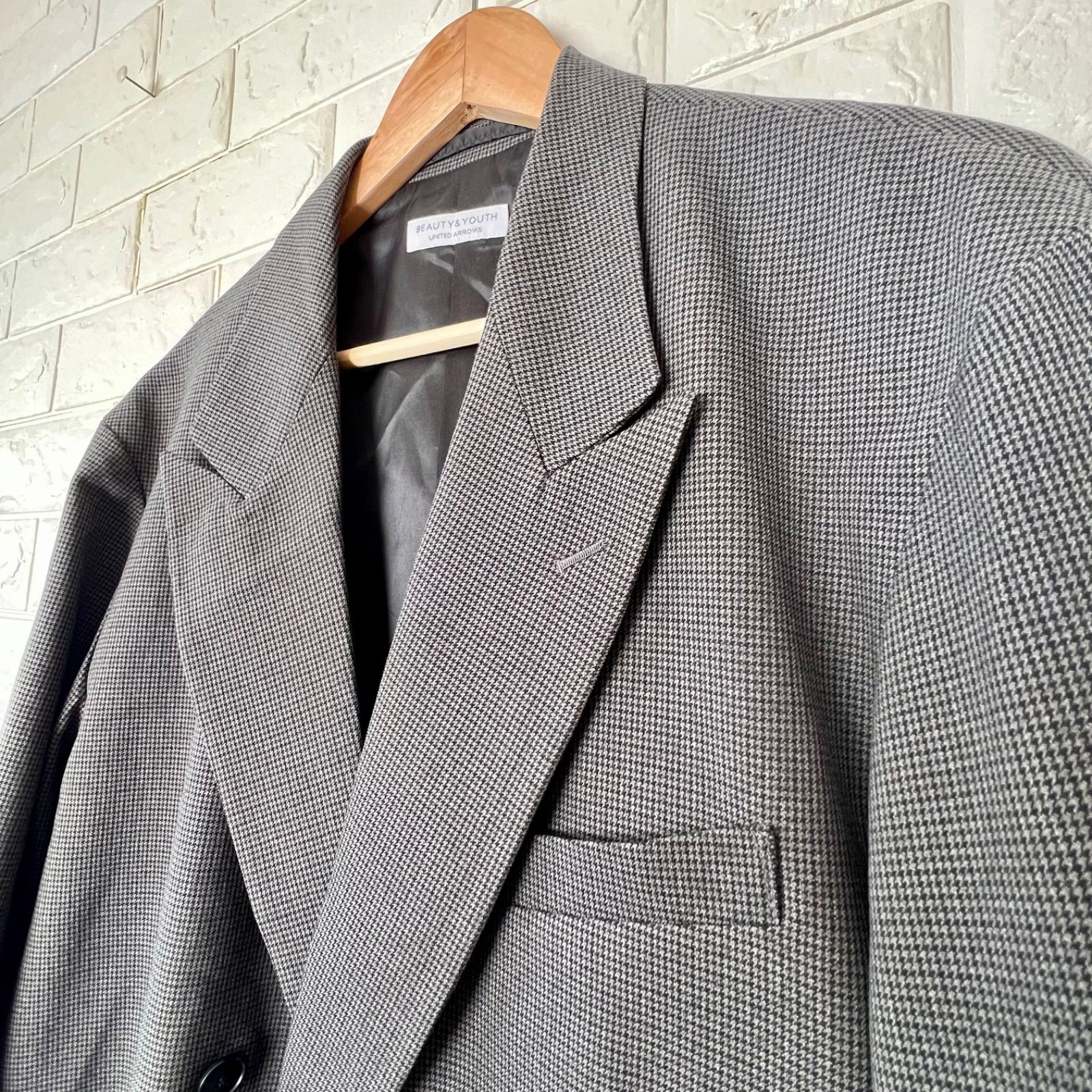 UNITED ARROWS チェック ダブルジャケット ユナイテッドアローズの