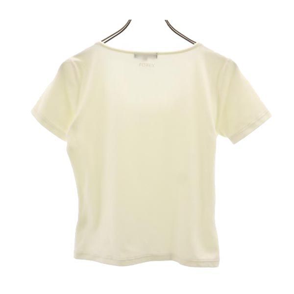フォクシーニューヨーク 日本製 半袖 Tシャツ 40 オフホワイト系 FOXEY
