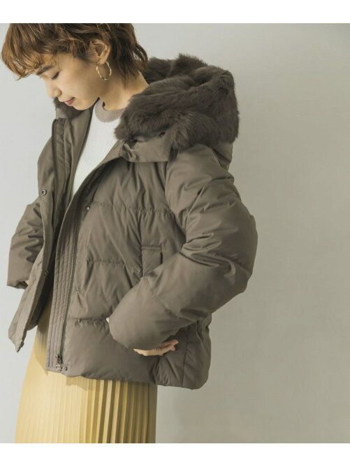 アーバンリサーチ ラビットフードストレッチショートダウン 新品