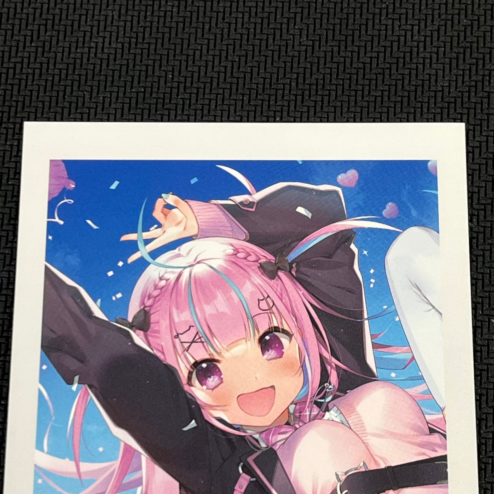 ホロライブ 湊あくあ直筆サイン入りチェキ ホロライブ 湊あくあ 直筆サイン入りチェキ風ブロマイドカード