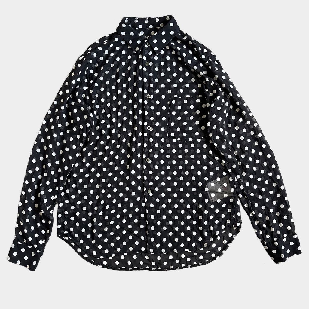 black comme des garcons ブラックコムデギャルソン 2025-2025aw ドットシャツ
