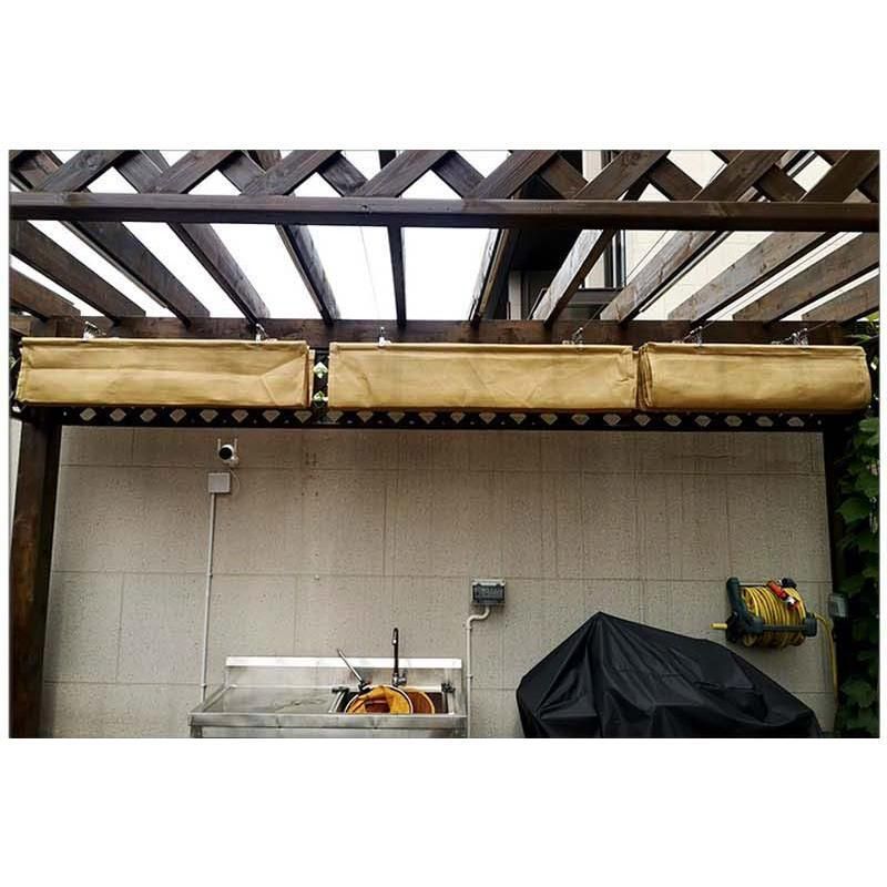 日除け 耐久性 簡単設置 日除けシェード UVカット 格納式遮光ネット 日焼け クールシェード 遮熱ネット サンシェード STEELWINDOWSANDDOORS_COM