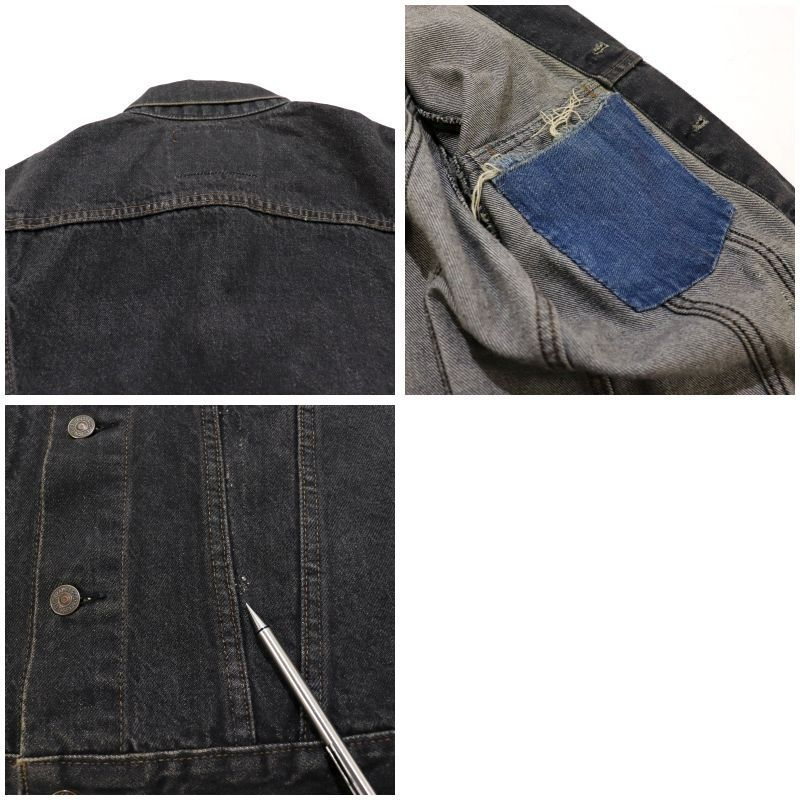 90s vintage Levi's 75505-0259 先染め ブラック デニムジャケット