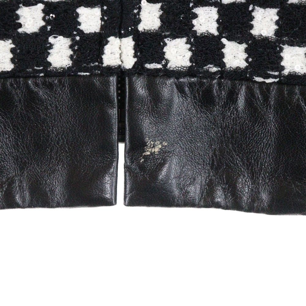 美品　CHANEL シャネル　ロゴ　スパンコール　ジャケット　ブルゾン　ブラック シャネル ジャケット カーディガン CHANEL ブラック ピンク