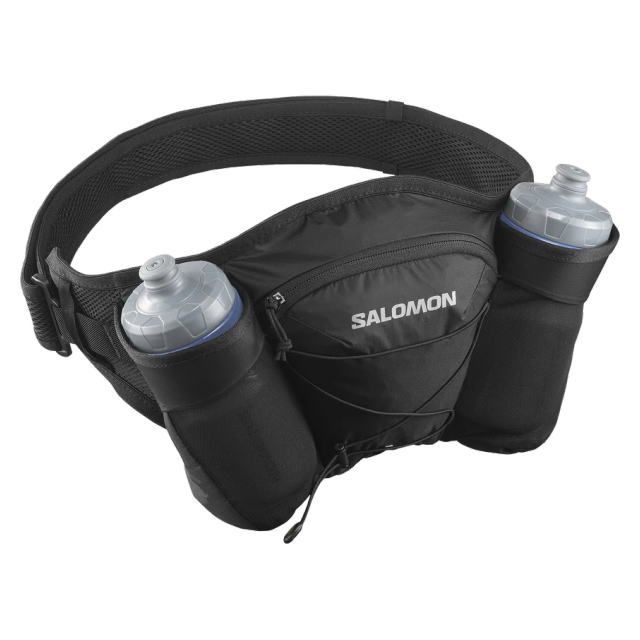 SALOMON サロモン ウエストバッグ CROSS BELT 2 BOTTLES LC2379400 BLACK トレイルランニング クロスベルト ウエストポーチ ランニングベルト トレラン トレイル アウトドア ハイキング 登山 山登り トレッキン