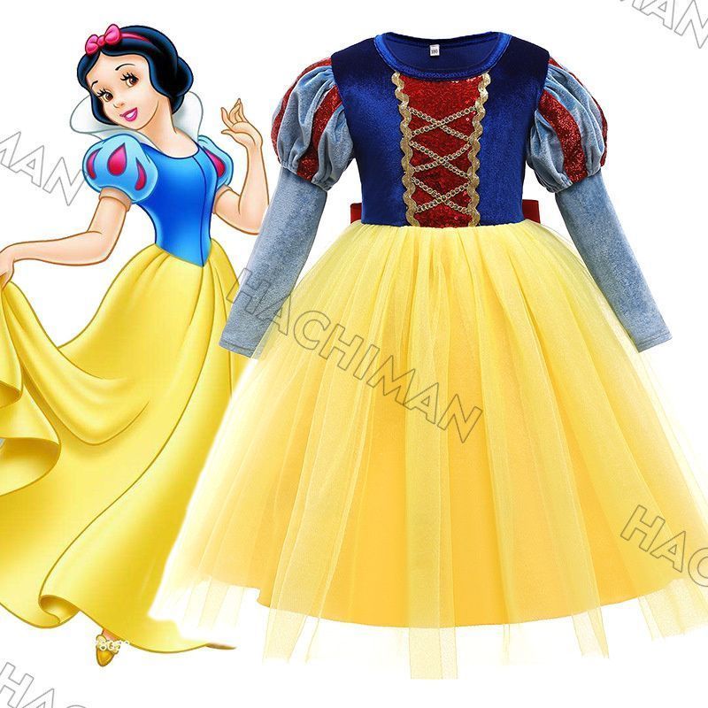 新品未使用】白雪姫 風 ハロウィン エルサ ドレス キッズ 子供 衣装 
