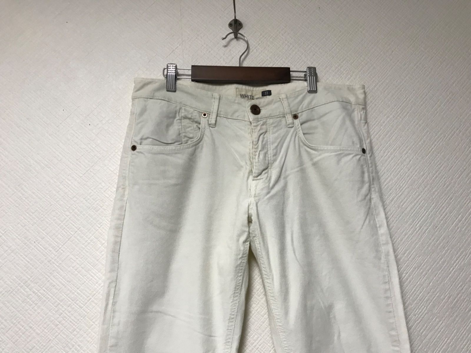 正規品　WHITE SIVIGLIA ホワイト シヴィリア チノパンツ メンズ 本物シヴィリアWHITE SIVIGLIAコットンコーデュロイチノパンツ