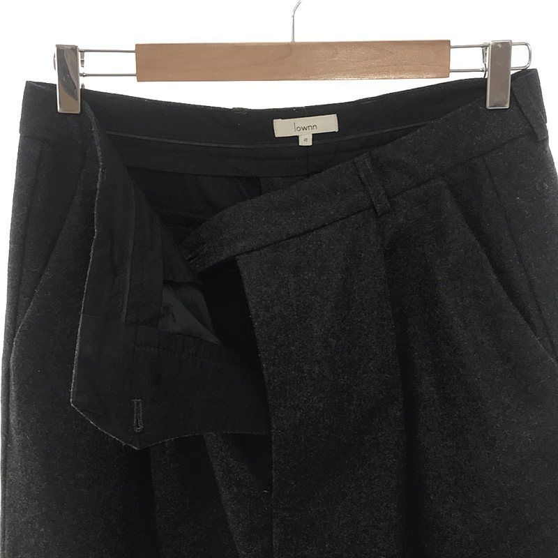 lownn パンツ 48 LOWNN / ローン | タック ワイドテーパードスラックス パンツ | 48