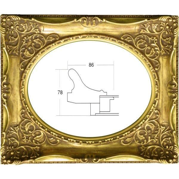 額縁 油絵/油彩額縁 木製フレーム アクリル付 7826 サイズ F8号 アンティークゴールド 金 - メルカリ