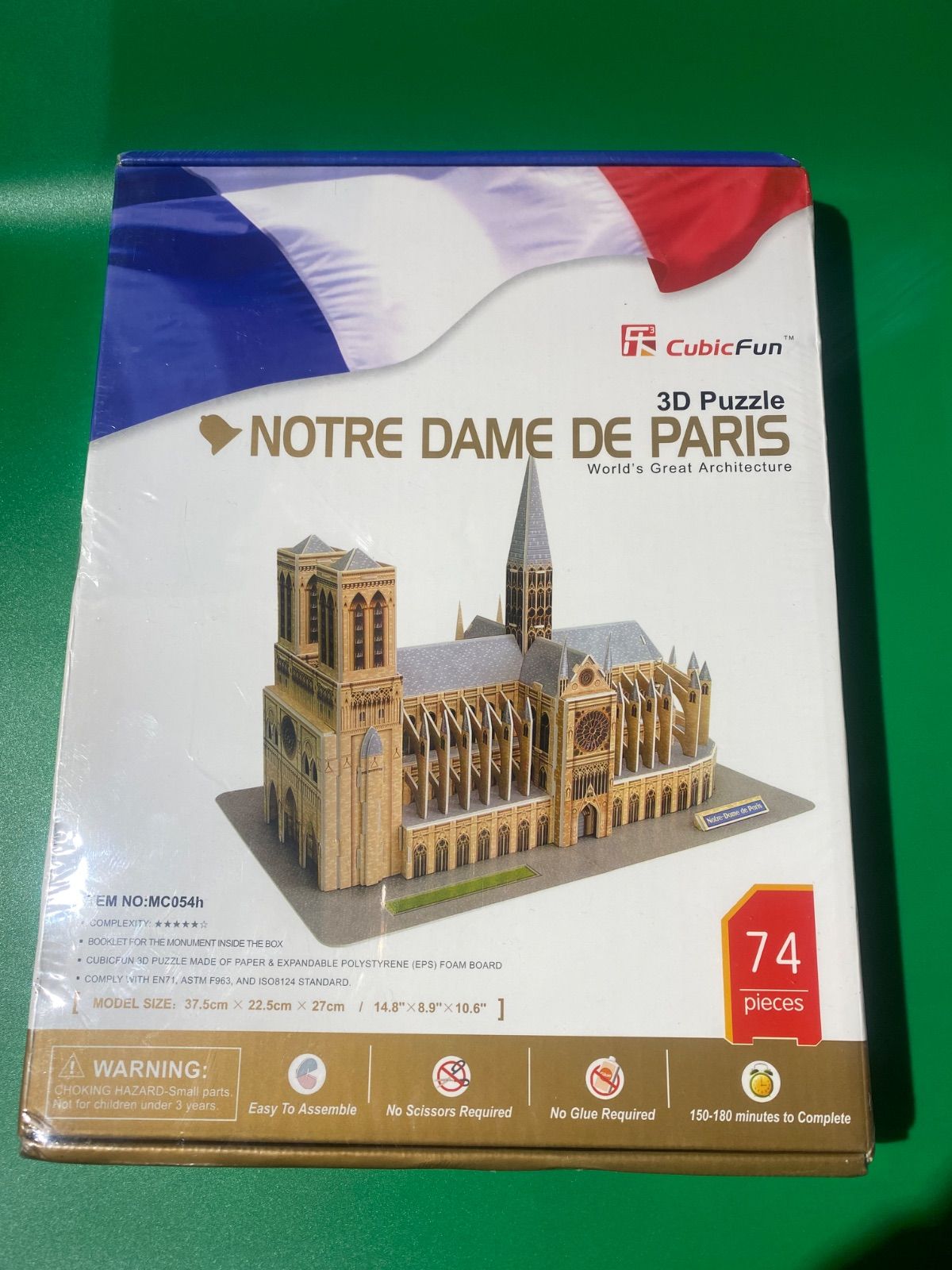 3D 立体パズル ノートルダム寺院 フランス 74ピース - メルカリ