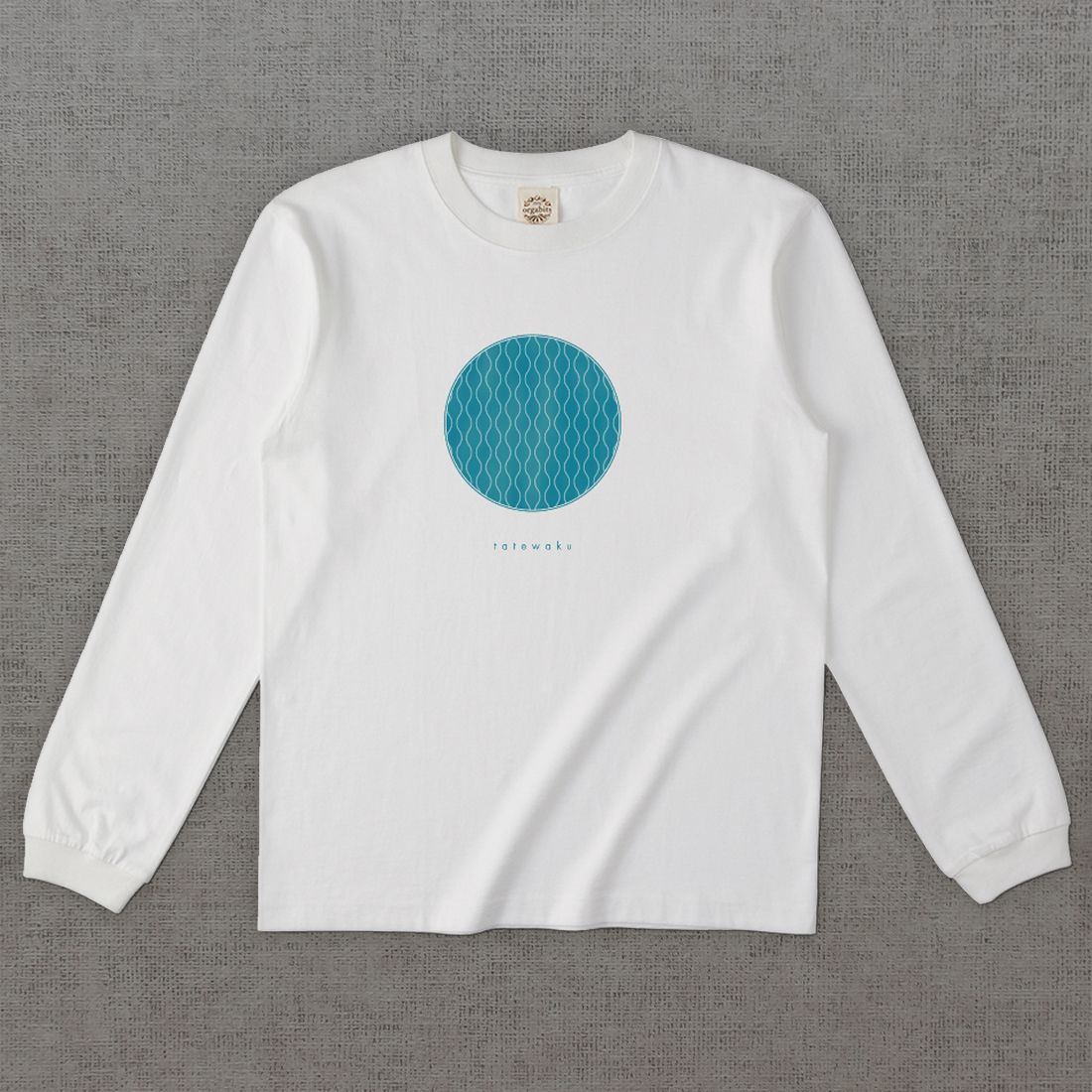 和柄長袖Tシャツ　立涌 -彩・円-［長袖］