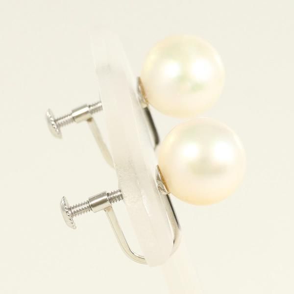 PT900 イヤリング clip-on earrings パール 真珠 総重量約3.4g
