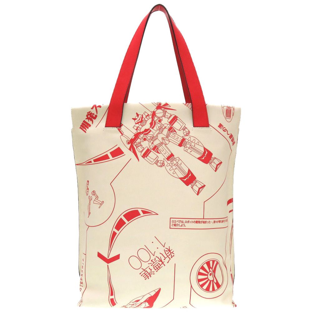 美品✨ロエベ　LOEWE ハンドバッグ　レザー　赤　トートバッグ LOEWE - 新品同様 ロエベ × ガンダム レザー アイボリー レッド