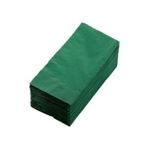 まとめ カラーナプキン 2PLY 8つ折 イタリアグリーン 2PLU-28C-G 1パック 50枚 ×10セット