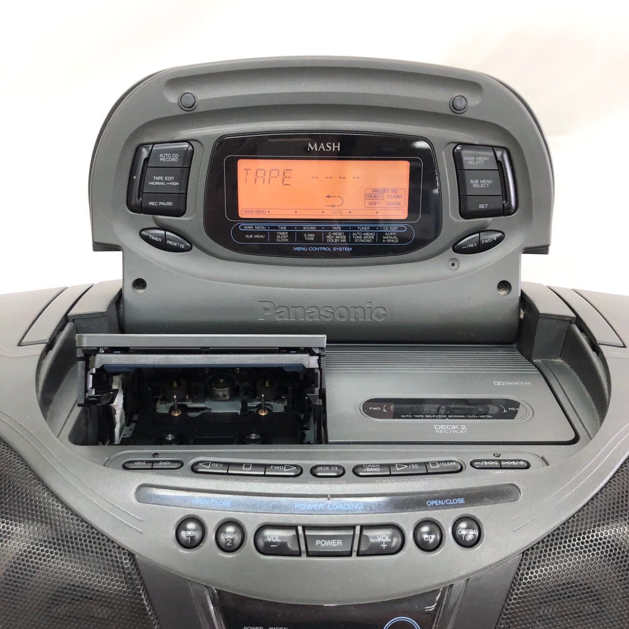 PanasonicポータブルステレオCDシステム　希少品 Panasonic ポータブルCD ステレオシステム ブラック リモコン