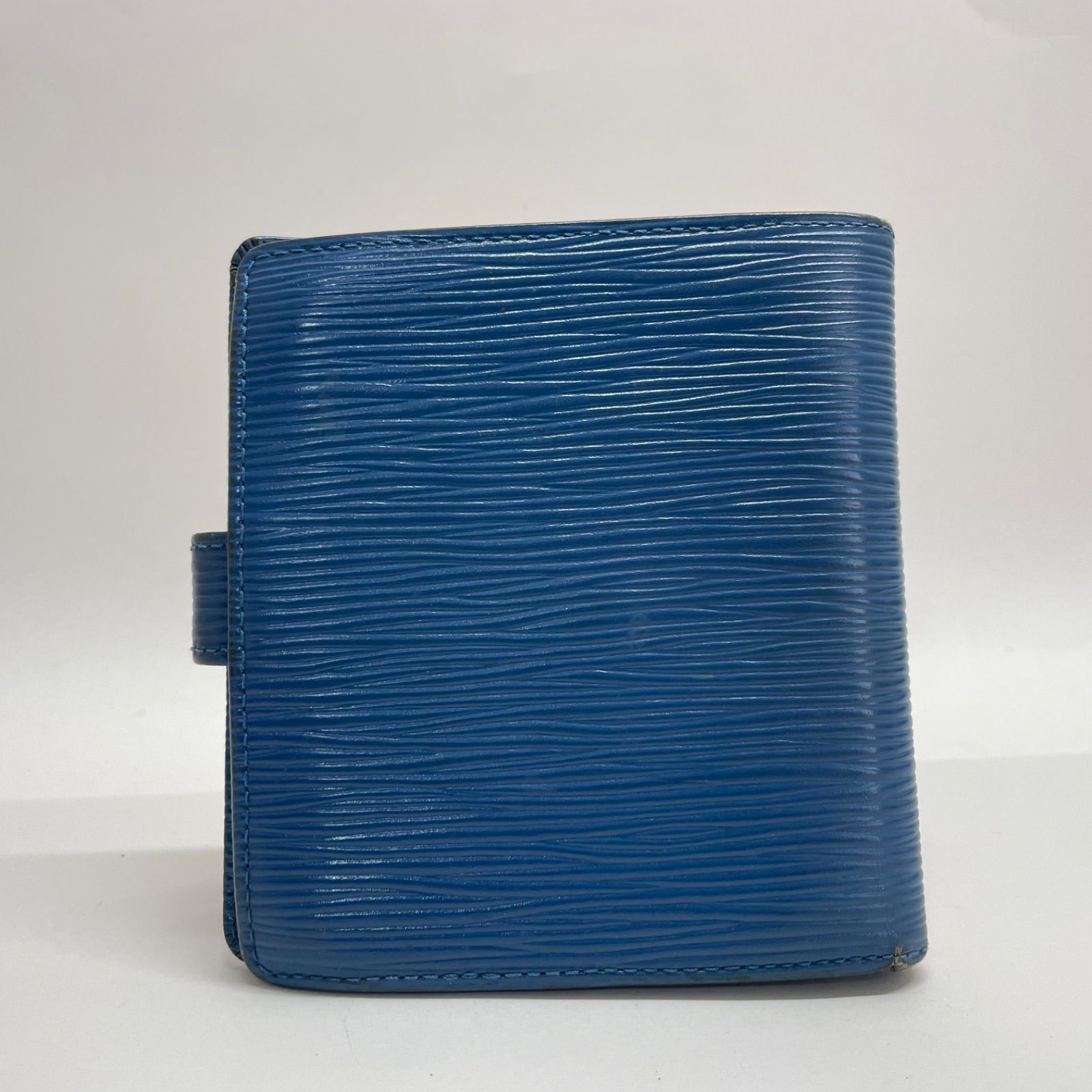 1945 LOUIS VUITTON ルイヴィトン エピ ブルー 折り財布 コンパクト