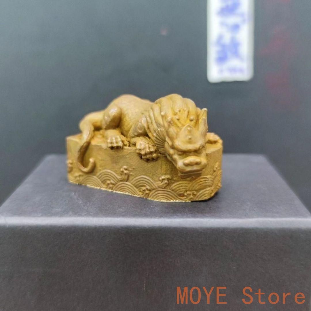 銅製 瑞獣 水獣 避水獣 招財 茶寵 文鎮 文房具 工芸品 置物zw0829