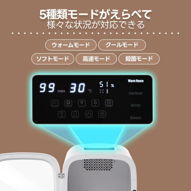 【お中元ギフト】 種類2 タイプB-丸型パネル ペットドライルーム 猫 52L ペットドライヤー 小型犬 ハウス 52L大容量 温度調節 ペット用ドライヤー ペット乾燥機 犬用乾燥機 乾燥箱 犬用 猫 急速乾燥ケース 静音 お手入れ簡単 ドライハウス ドライヤ 日本正規専門店！