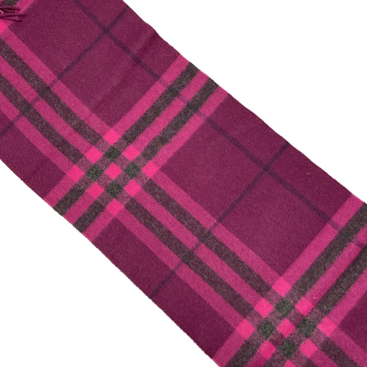 BURBERRY カシミア大判ストール ピンクチェック バーバリーロンドン