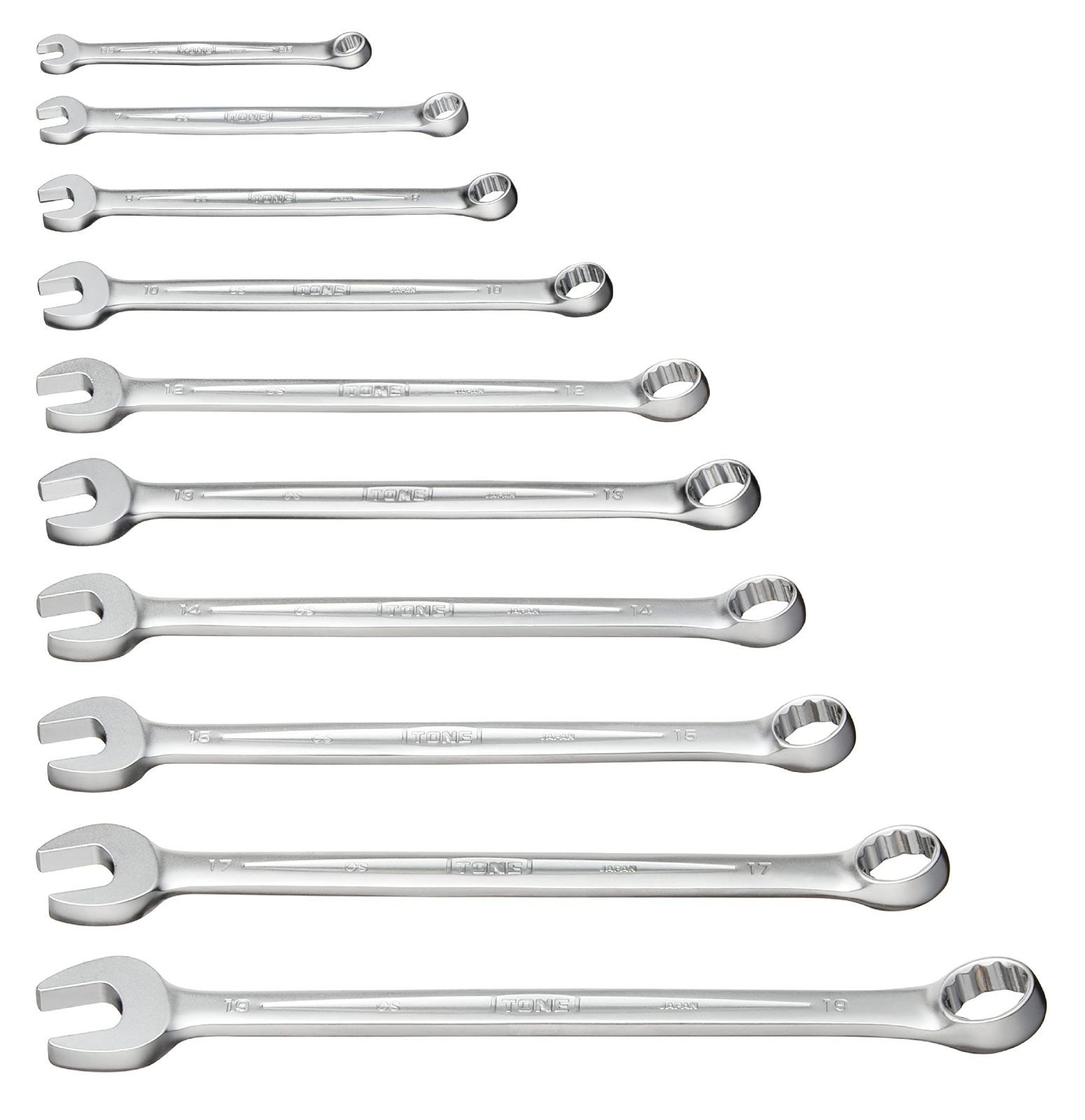新品 トネ(TONE) コンビネーションスパナセット CS101C 内容10点