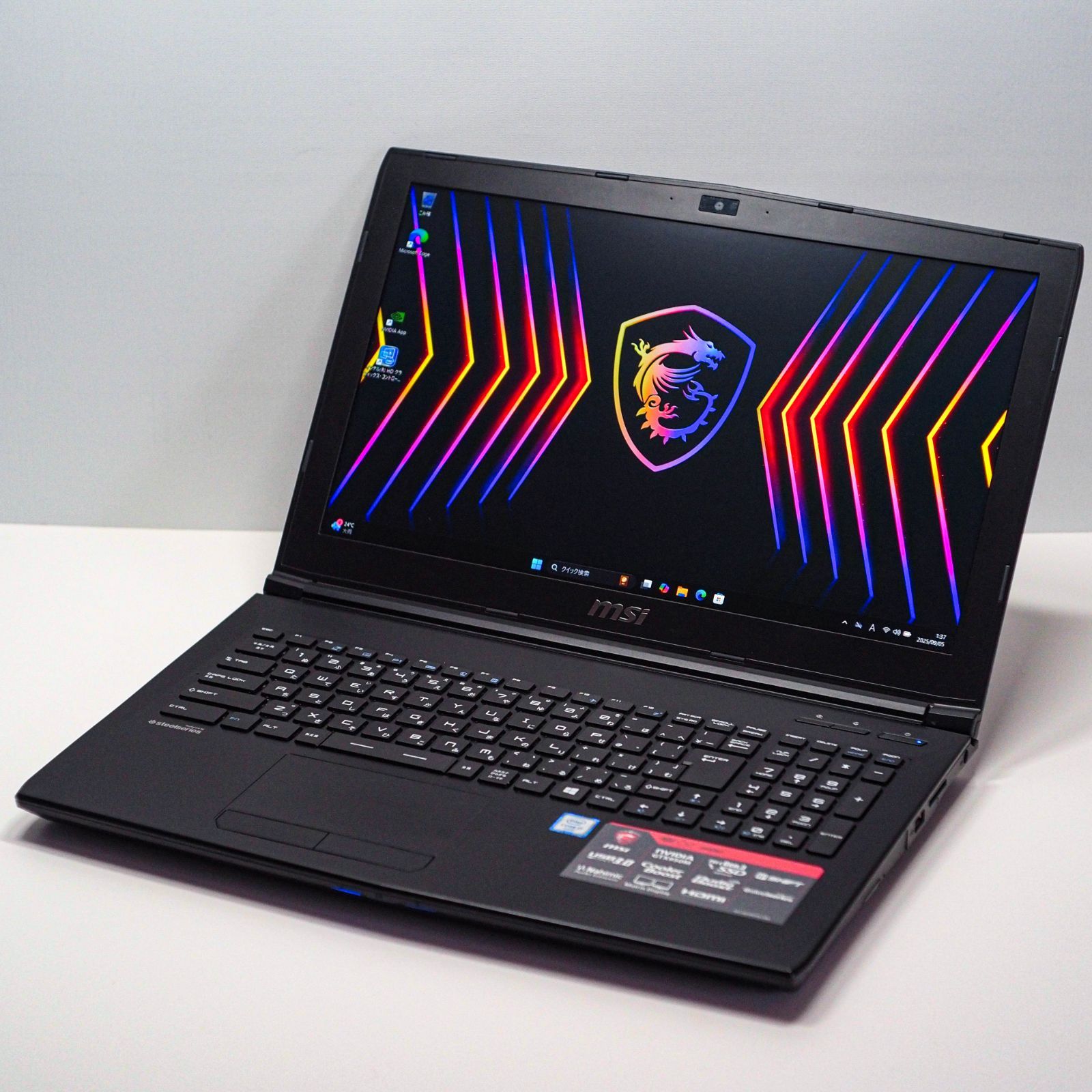 【送料無料，品質保証】 MSI GL62 6QD、 1TB HDD、128GB SSD、Windows 11、整備番号MI0902 ゲーミングノート