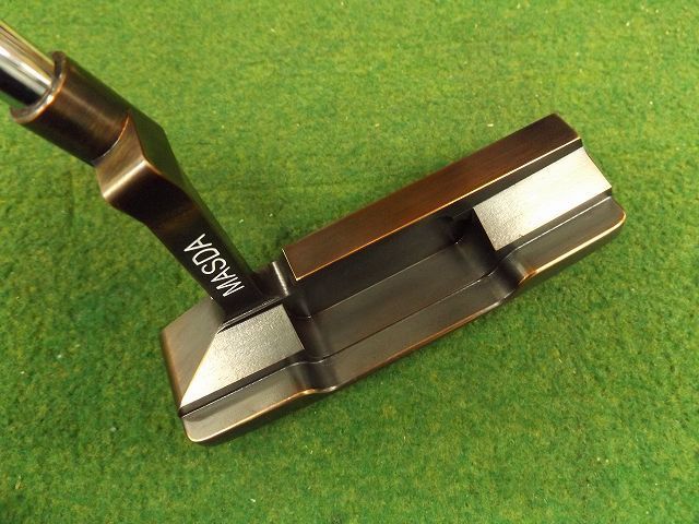 【未使用】マスダゴルフ スタジオ2 パター 銅メッキ仕上げ 34インチ 6758 MASDA GOLF STUDIO-2 銅メッキ 34インチ カバー有 マスダ