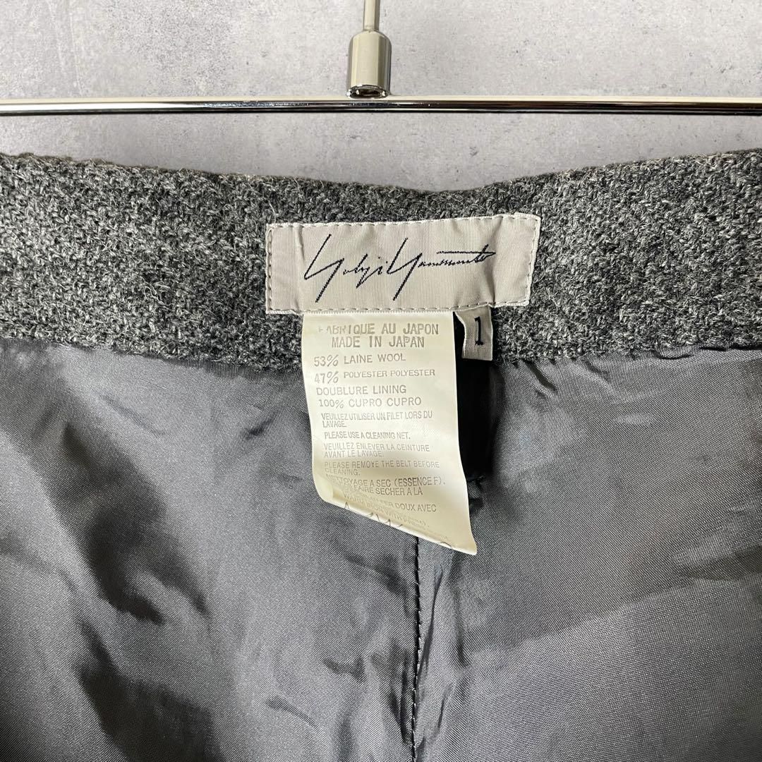Yohji Yamamoto 06AW tweed belted pants 1 - メルカリ