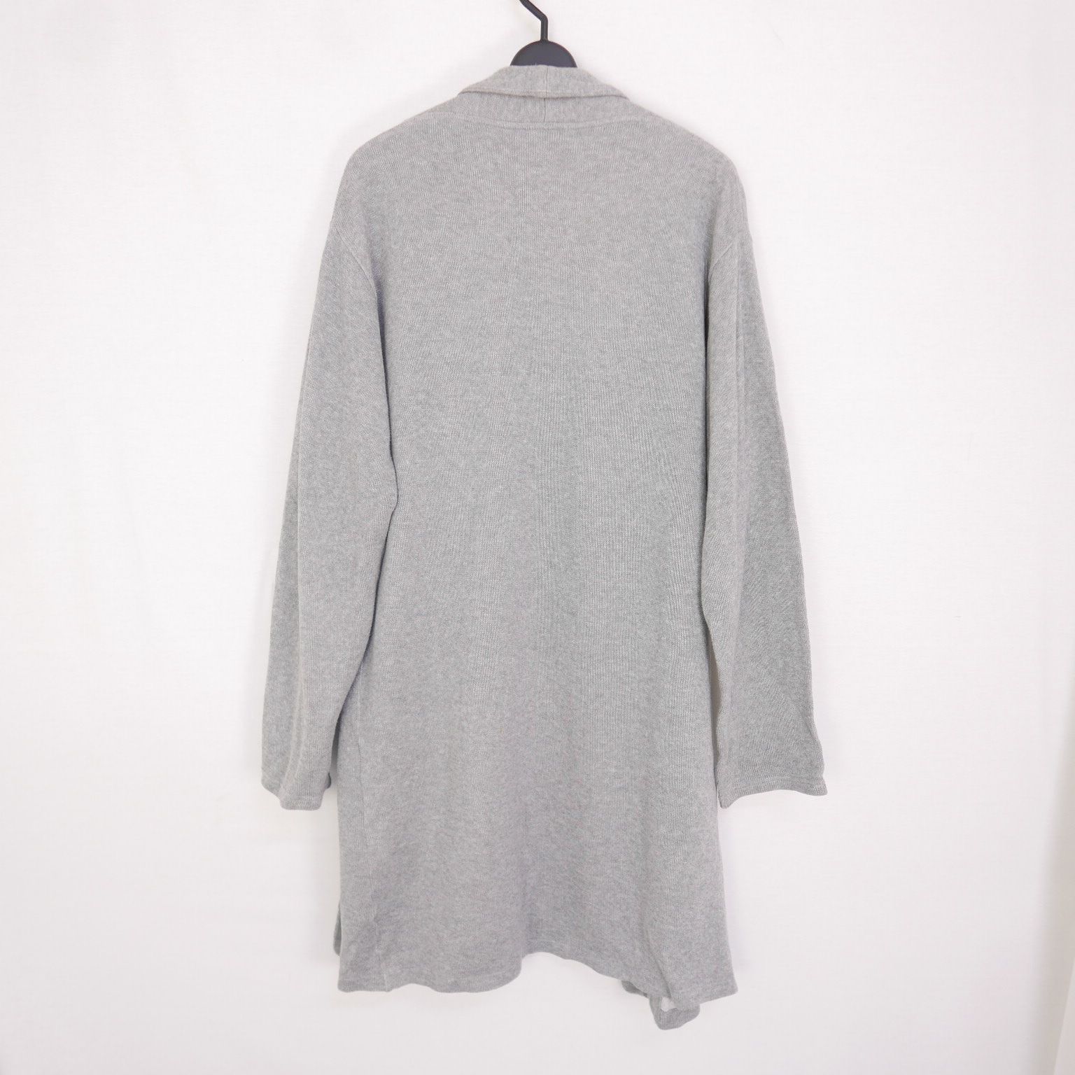 18SS SOPHNET. ソフネット LONG KNIT CARDIGAN (7GAUGE) 長袖ロングニット カーディガン 灰GRAY XL SOPH-180126