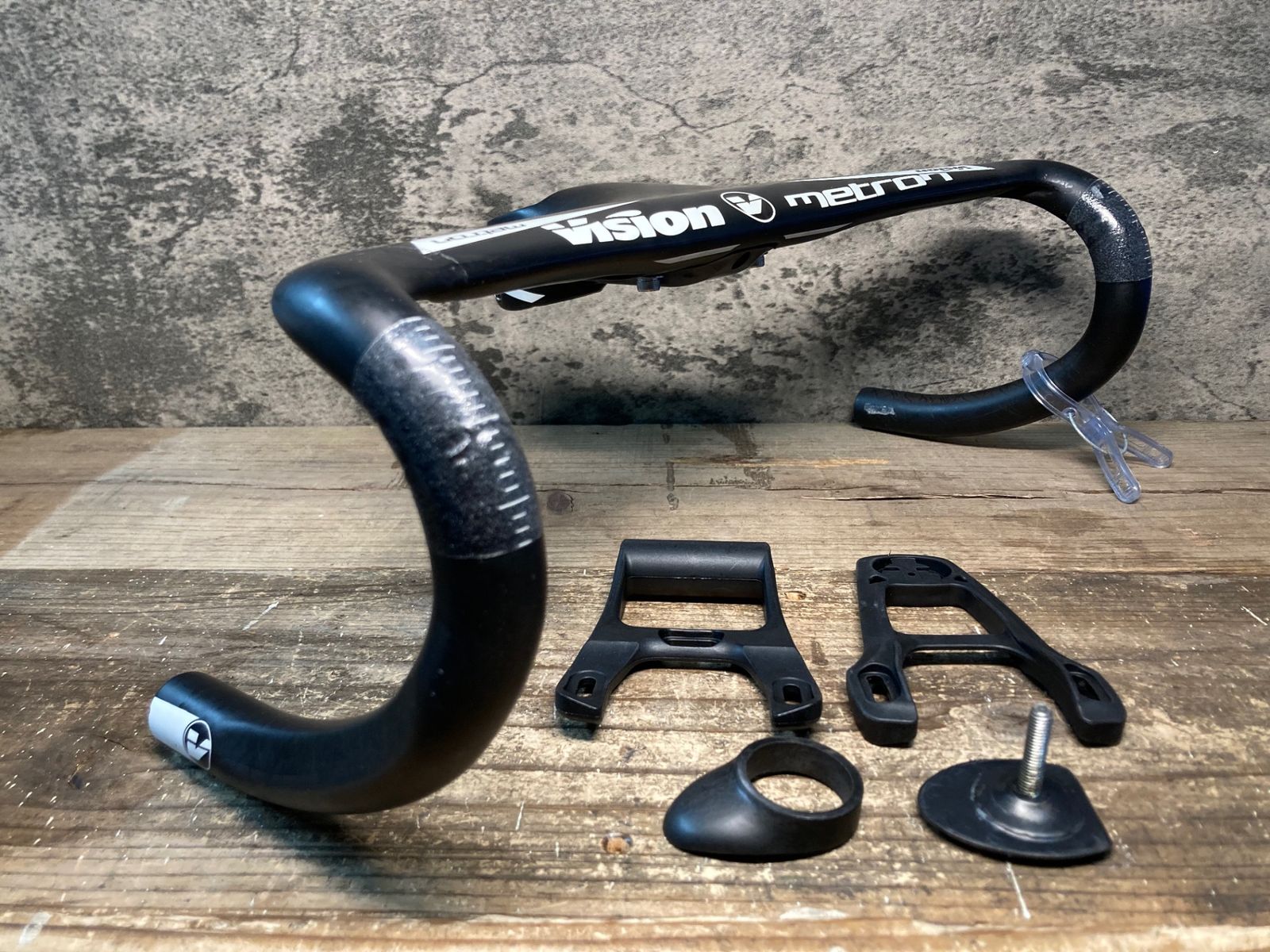 IW661 ヴィジョン VISION METRON 5D 一体型 カーボン ドロップハンドル OS 100mm C-Cエンド部400mm