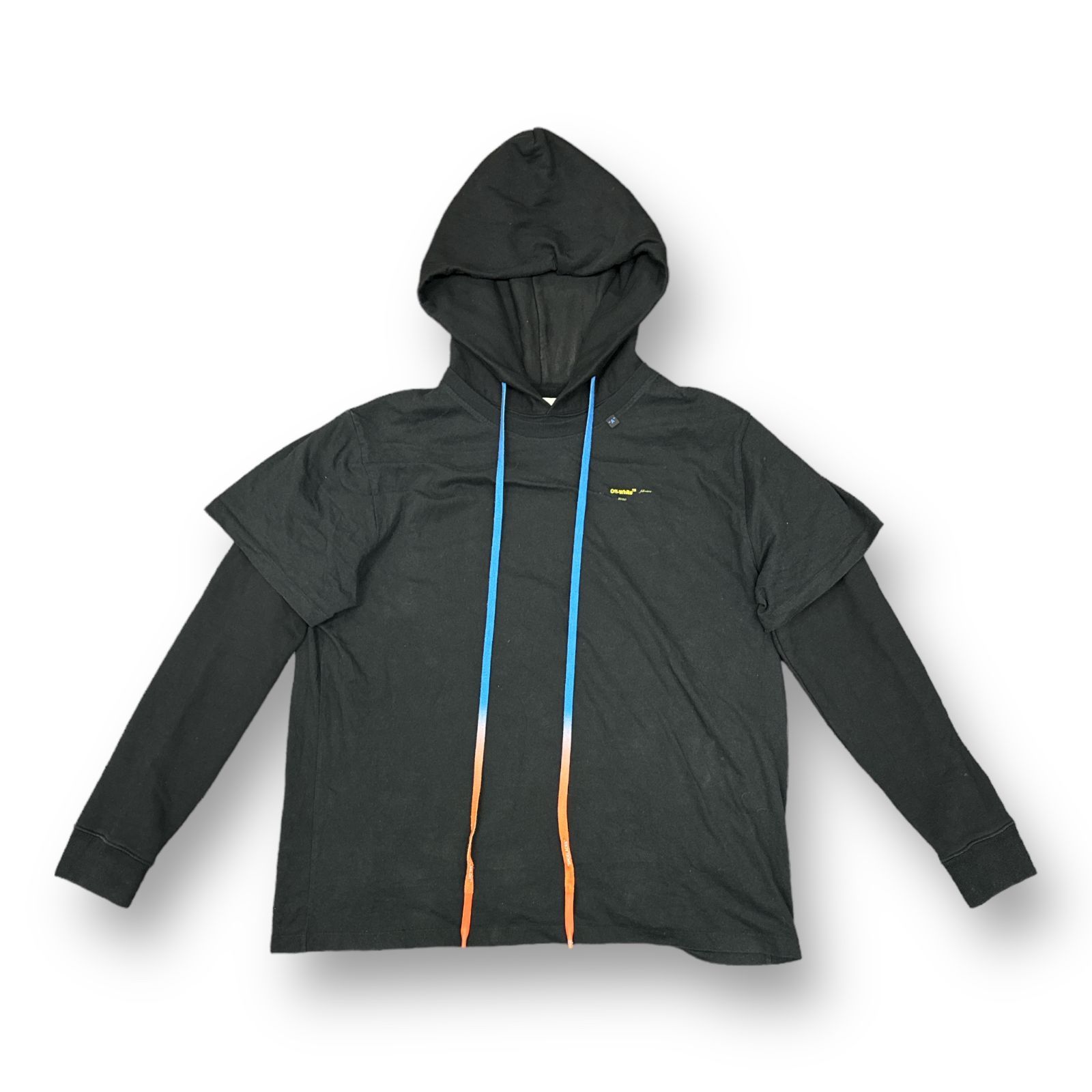 国内正規 OFF WHITE ARROWS DOUBLE TEE HOOD アロー プリント