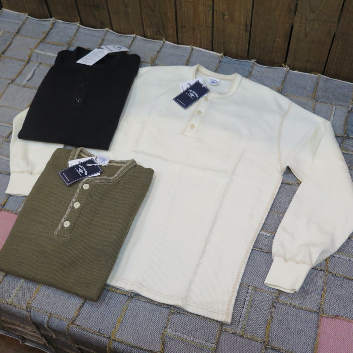 フラットヘッド】 ヘンリーネック サーマル ロングスリーブ THE FLAT 