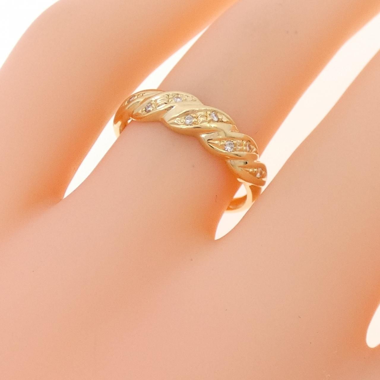 K18YG ダイヤモンド リング 0.04CT - メルカリ