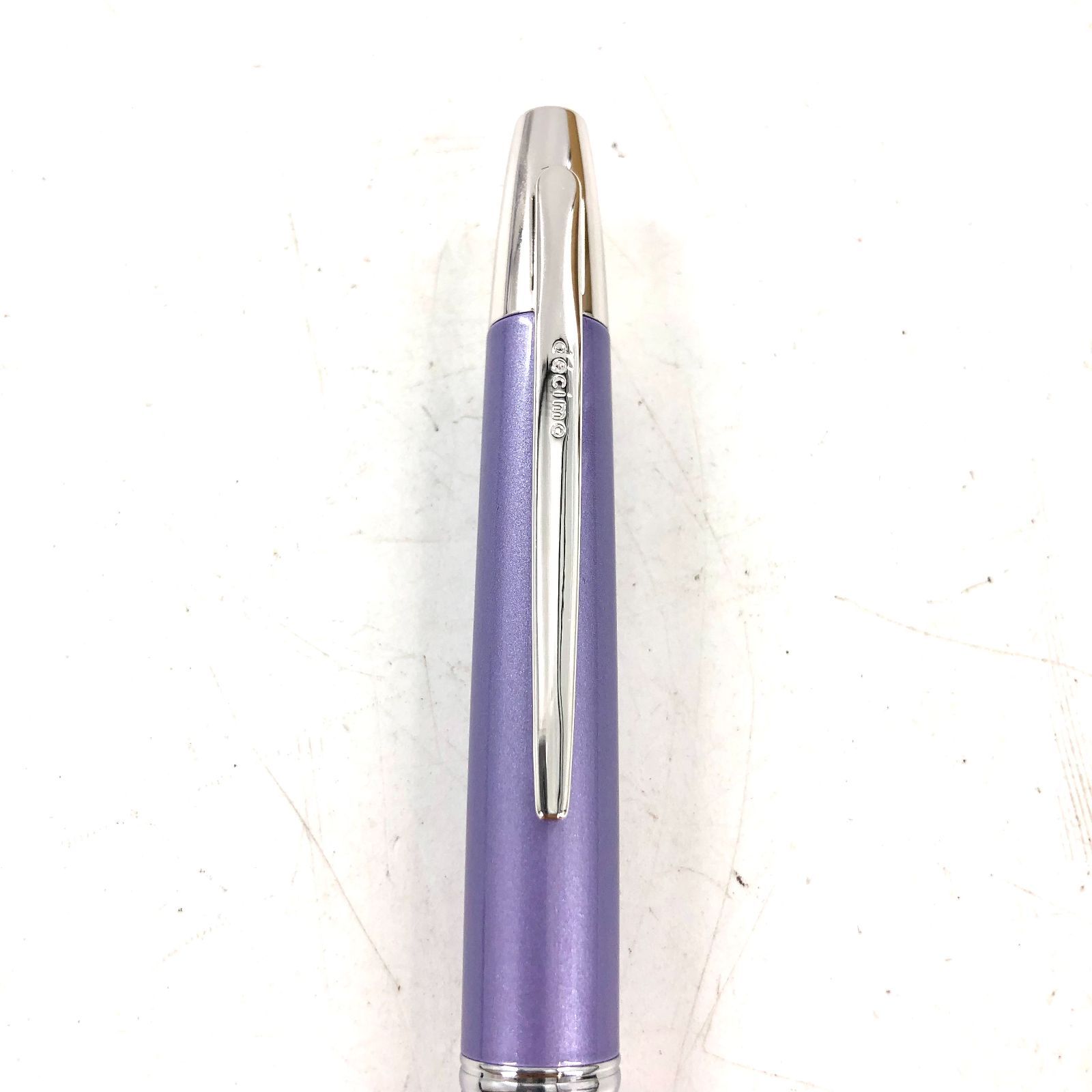 PILOT decimo キャップレス 万年筆 パープル F 18K750 刻印
