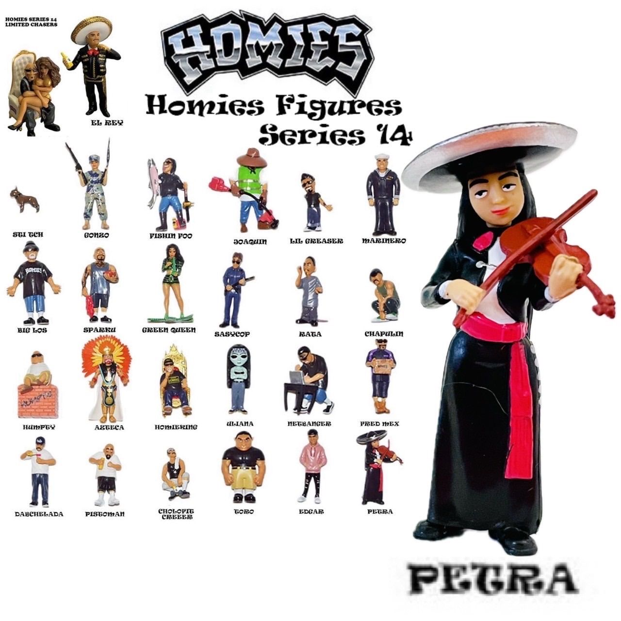新品 🇺🇸 HOMIES ミニフィギュア SERIES14【PETRA】ヒップホップ