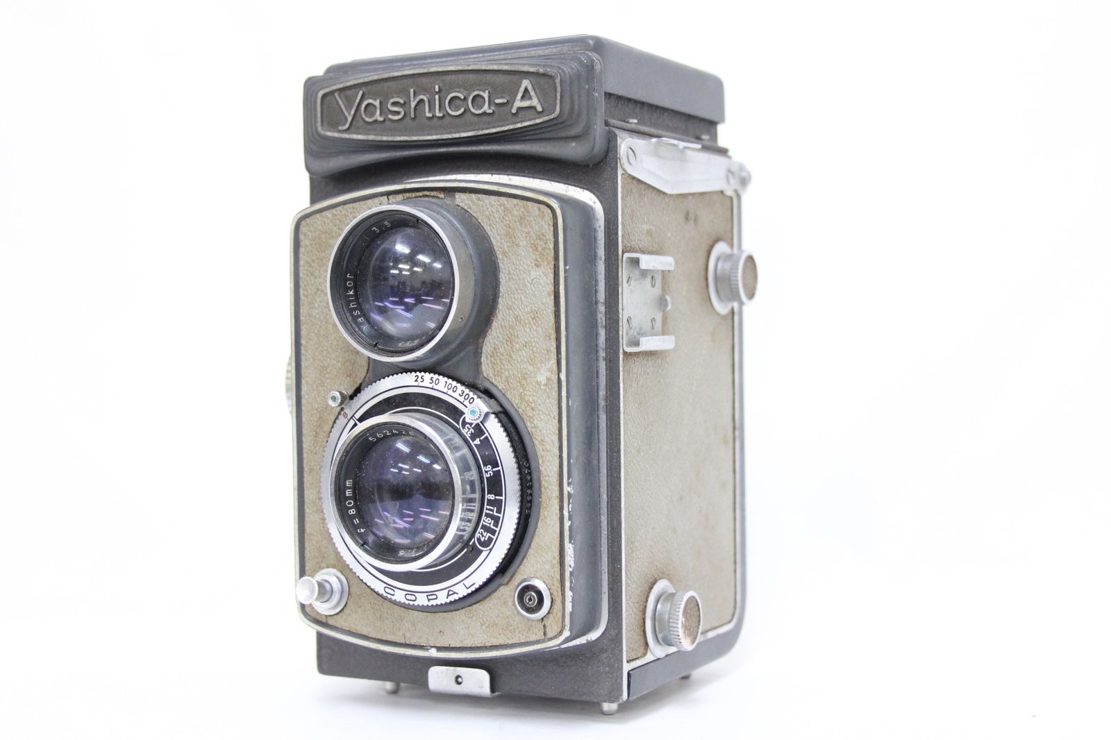 訳あり品】 ヤシカ Yashica-A Yashikor 80mm F3.5 二眼カメラ