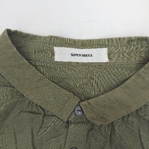 ◇ ⊂ SUPER HAKKA スーパーハッカ 花柄 刺繍 半袖 シャツ