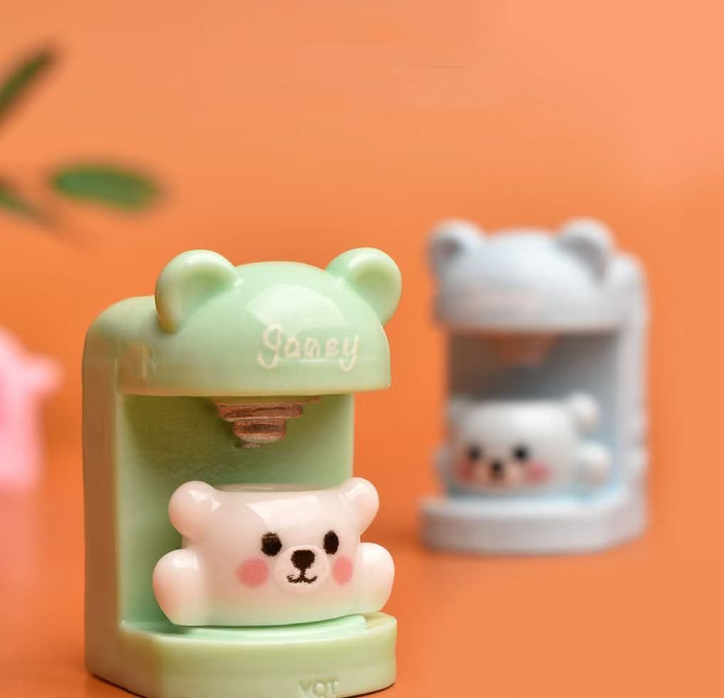 ミニチュア　コーヒーマシン　エスプレッソマシン　チェリーレッド　ドールハウス ミニチュアコーヒー エスプレッソマシン チェリーレッド ドール