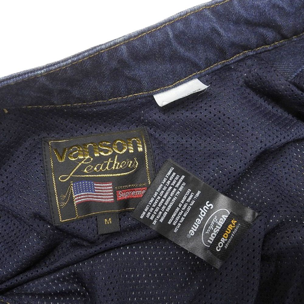 Supreme シュプリーム 新品同様 ×Vanson Leathers Cordura Denim 