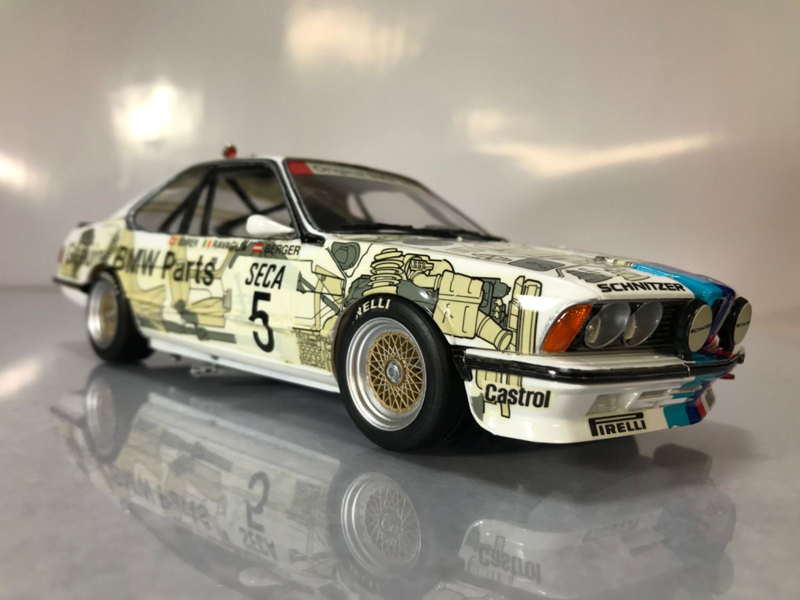 BMW635 CSi・Gr A レーシングのタミヤ1/24モデルの完成品 - メルカリ