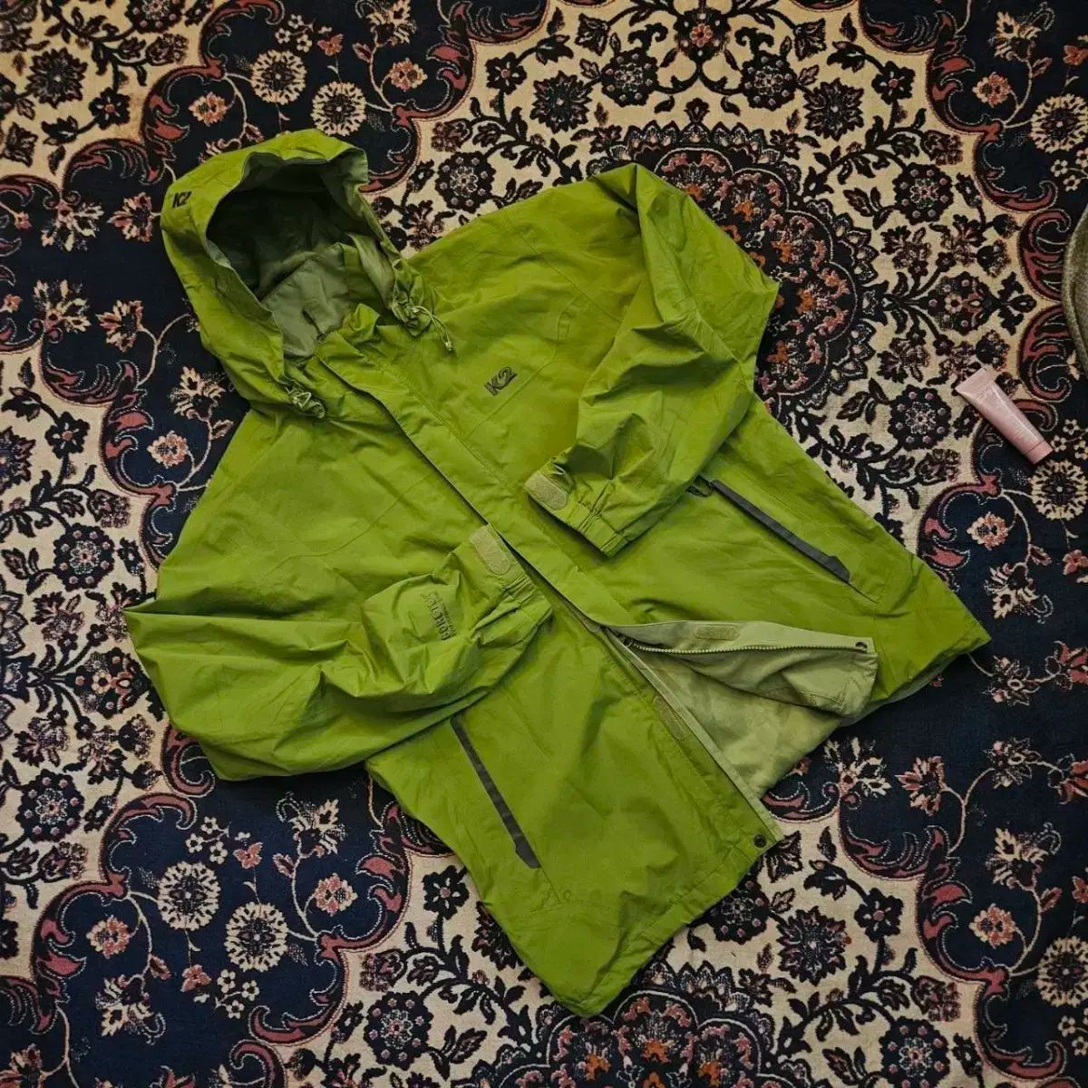 K2 K2 オリーブ フード GORE-TEX₍ゴアテックス ウィンドブレーカー Lsize