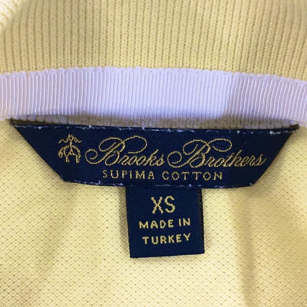美品 Brooks Brothers ブルックス ブラザーズ 半袖ポロシャツ 美品】ブルックスブラザーズ 半袖ポロシャツ ライトイエロー
